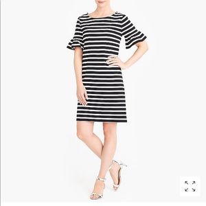 J. Crew black and white stripe dress 🖤🖤